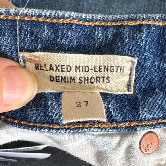 Madewell Relaxed Mid-Length Denim Women's Shorts - Picture 3 of 4